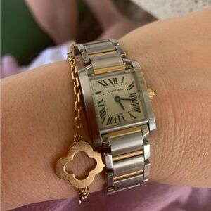 Cartier Gold & Steel Tank Francaise Watch
